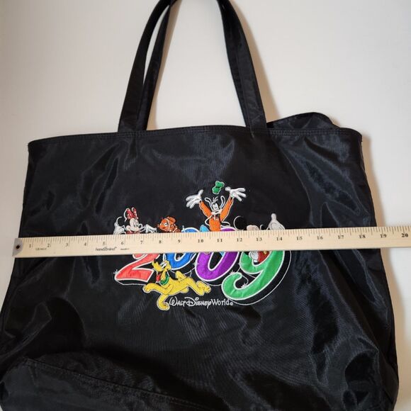 Disney World 2009 Black Zippered Tote Bag | Theme Park Souvenir - Picture 3 of 6